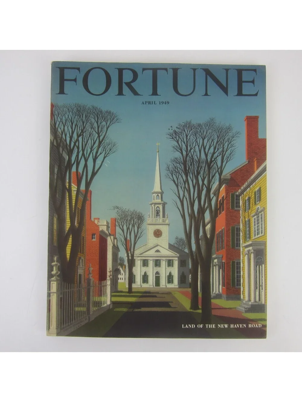 Vintage FORTUNE Magazine April 1949 Thomas Fransioli Cover Lincoln Cadillac Ads